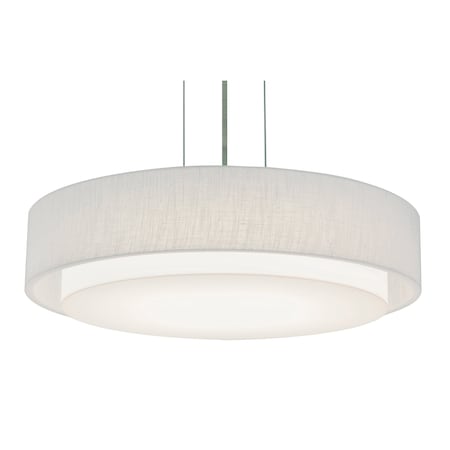 Afx Sanibel 23" LED Pendant - Satin Nickel Finish - Linen White Shade SAP2332LAJUDSN-LW